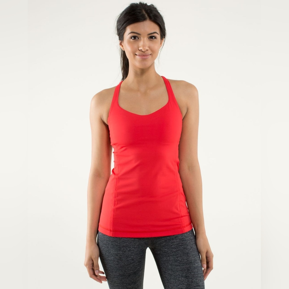 Lululemon Free To Be Tank, Love Red, Womens Size 2